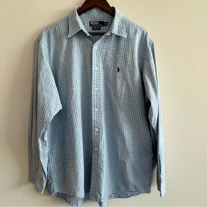 Polo Ralph Lauren Lowell Sport Blue Button Down Long Sleeve Shirt Men’s XL